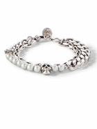 Alexander McQueen - Silver-Tone and Faux Pearl Chain Bracelet