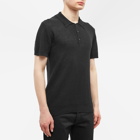 A.P.C. Men's Fred Knit Polo Shirt in Black