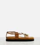 Loewe Paula's Ibiza Pebble Beads leather sandals