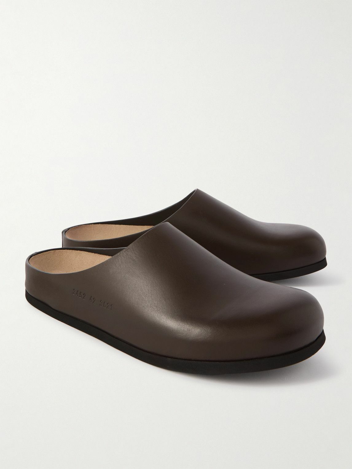 【Common Projects】レザー clogs Common Projects - Leather Clogs - Brown Common Projects