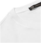 Versace - Logo-Embroidered Cotton-Jersey T-Shirt - White