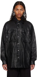 Diesel Black L-Sphinx Leather Jacket
