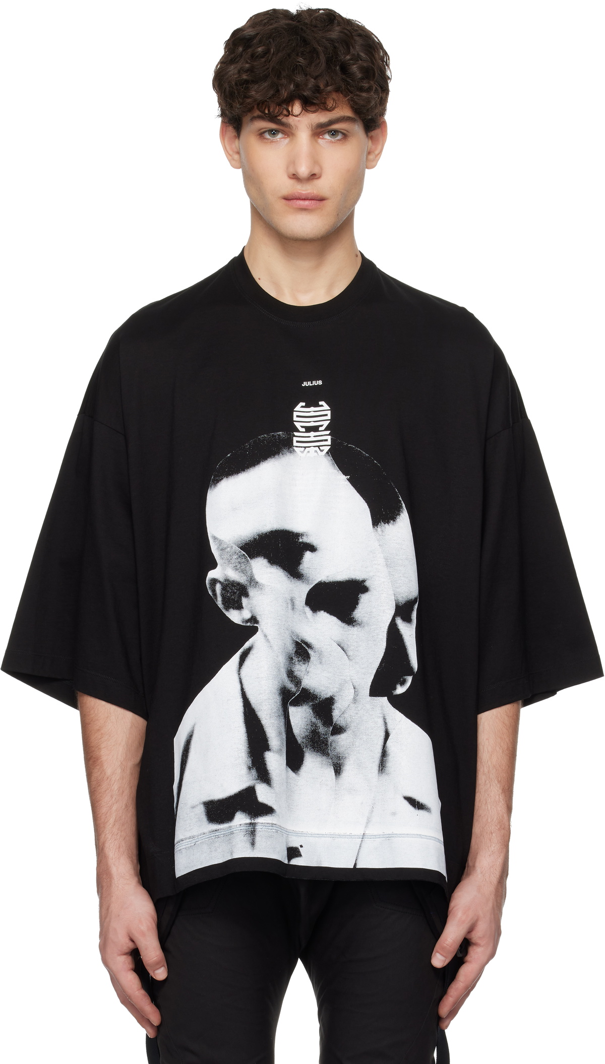 Julius Black Ana-Diptych JD Portrait T-shirt Julius