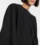 Junya Watanabe - Striped cape minidress