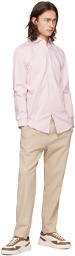 Hugo Pink Spread Collar Shirt