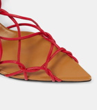 Khaite Arden 75 leather sandals