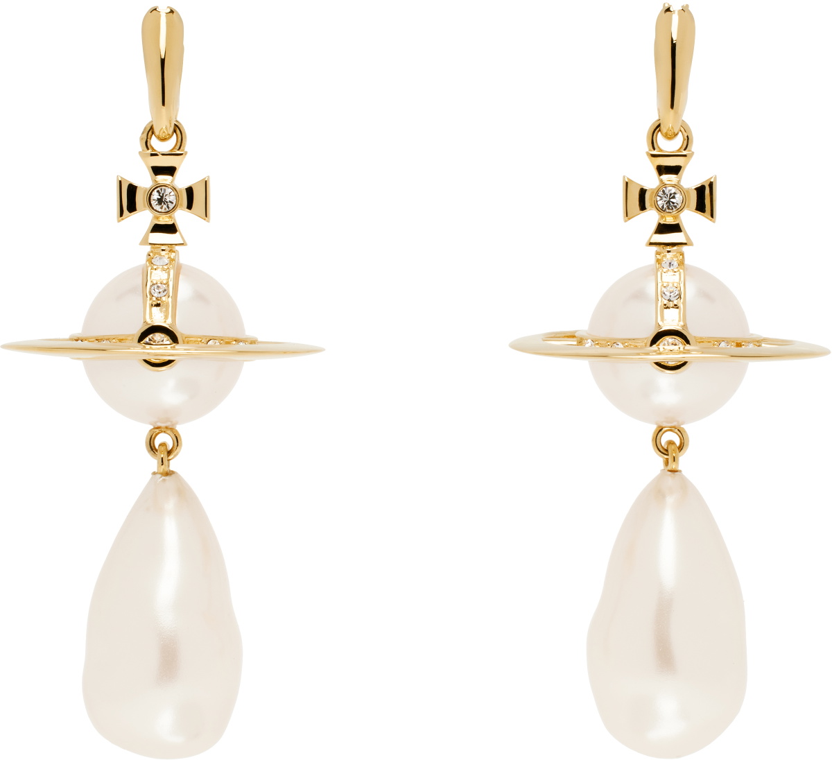 VIVIENNE WESTWOOD huge pearl earrings