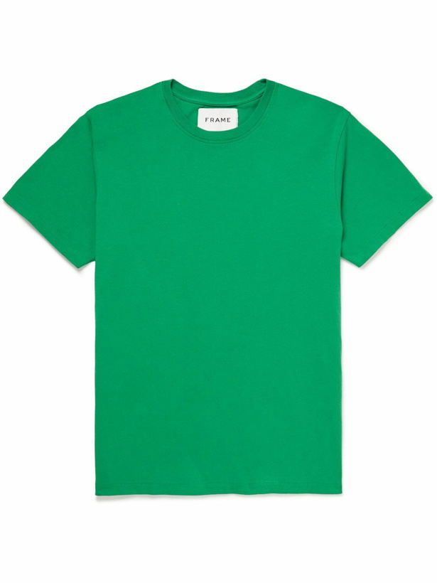 Photo: FRAME - Cotton-Jersey T-Shirt - Green