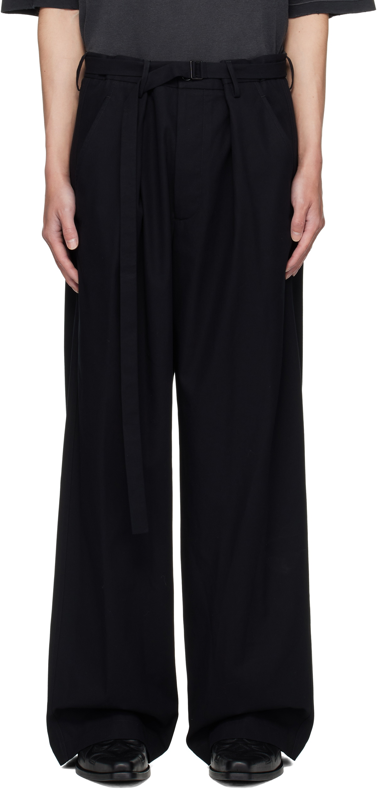 【ANN DEMEULEMEESTER】FLORIMOND CARGO 46 ANN DEMEULEMEESTER Florimond Cotton Cargo Pants Ann Demeulemeester