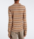 Varley Mayra striped polo sweater