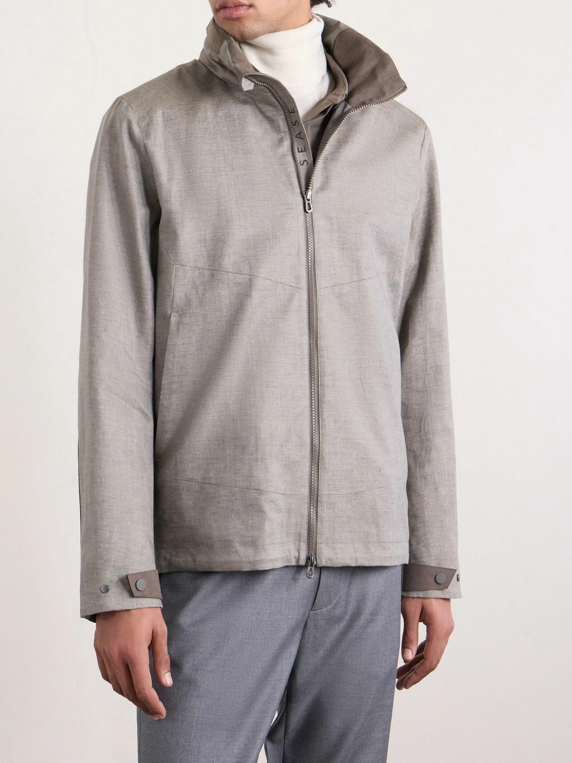 SEASE - Cruise 2.0 Virgin Wool-Blend Hooded Jacket - Gray