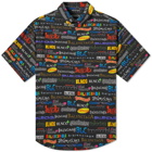 Balenciaga All Over Multi Logo Print Vacation Shirt