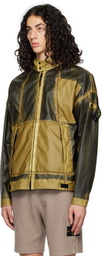 Stone Island Khaki & Gray Hand-Sprayed Jacket