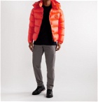 Moncler - Tarnos Slim-Fit Logo-Appliquéd Quilted Nylon-Shell Hooded Down Jacket - Orange