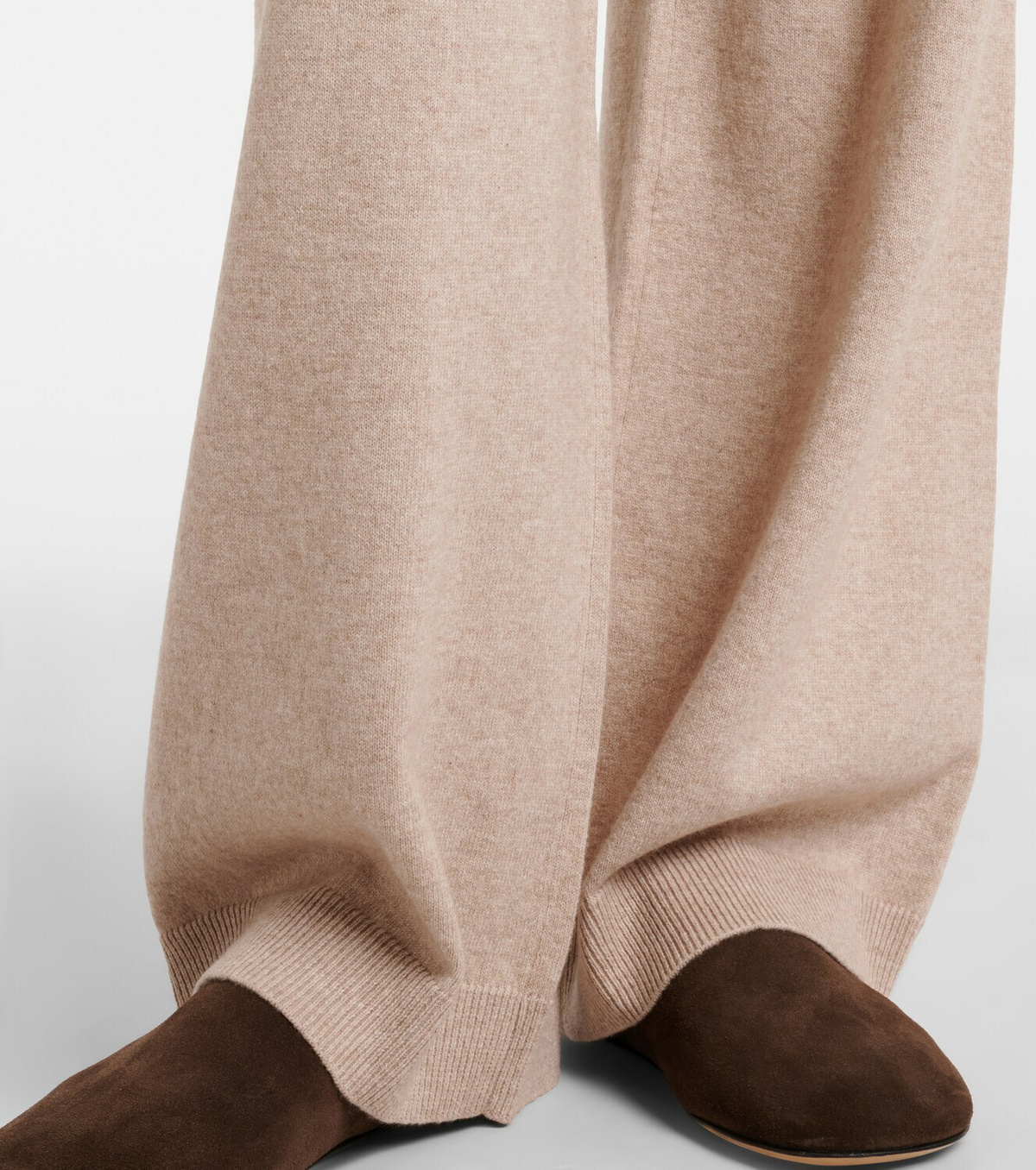 Jardin des Orangers Cotton and cashmere wide-leg pants