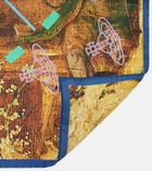 Vivienne Westwood Graphic printed silk scarf