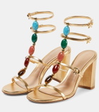 Gianvito Rossi Shanti 85 embellished leather sandals
