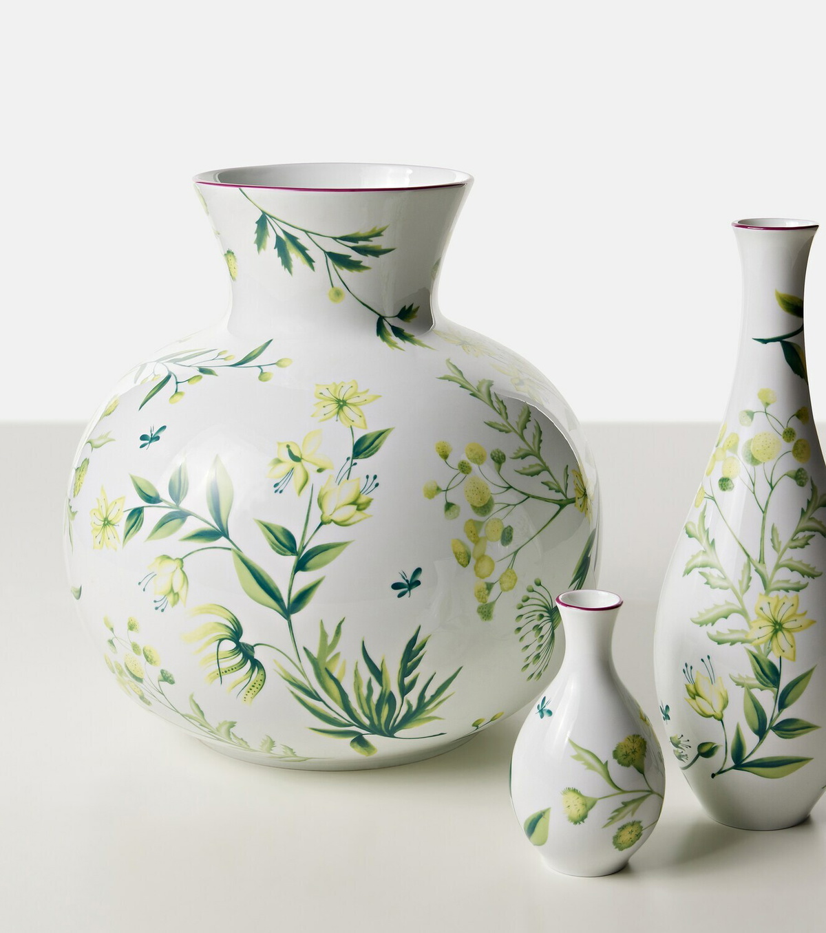 Ginori 1735 Florenza floral porcelain vase