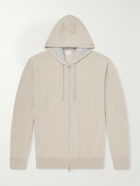 Eleventy - Cashmere Zip-Up Hoodie - Neutrals