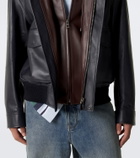 Loewe Hooded leather jacket