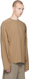 HELIOT EMIL Beige Pyroxene Long Sleeve T-Shirt