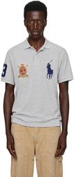Polo Ralph Lauren Gray Big Pony Crest Mesh Polo