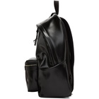 Saint Laurent Black Coated Canvas City Backpack