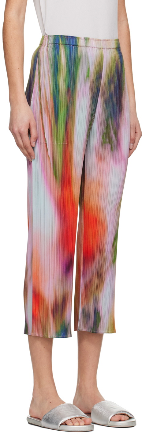 PLEATS PLEASE ISSEY MIYAKE Multicolor Turnip & Spinach Pants