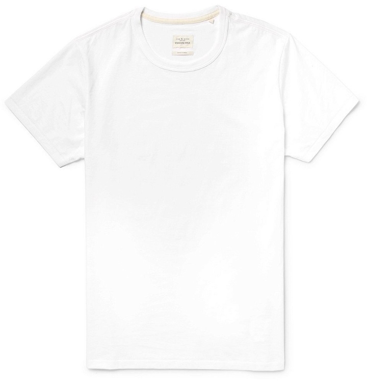 Photo: rag & bone - Standard Issue Cotton-Jersey T-Shirt - White