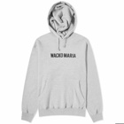 Wacko Maria Men's Middleweight Logo Hoodie in Grey