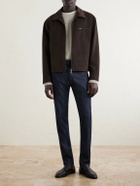 Slowear - Tapered Cotton-Blend Gabardine Trousers - Blue