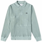 thisisneverthat Men's Waffle Polo Shirt in Light Teal