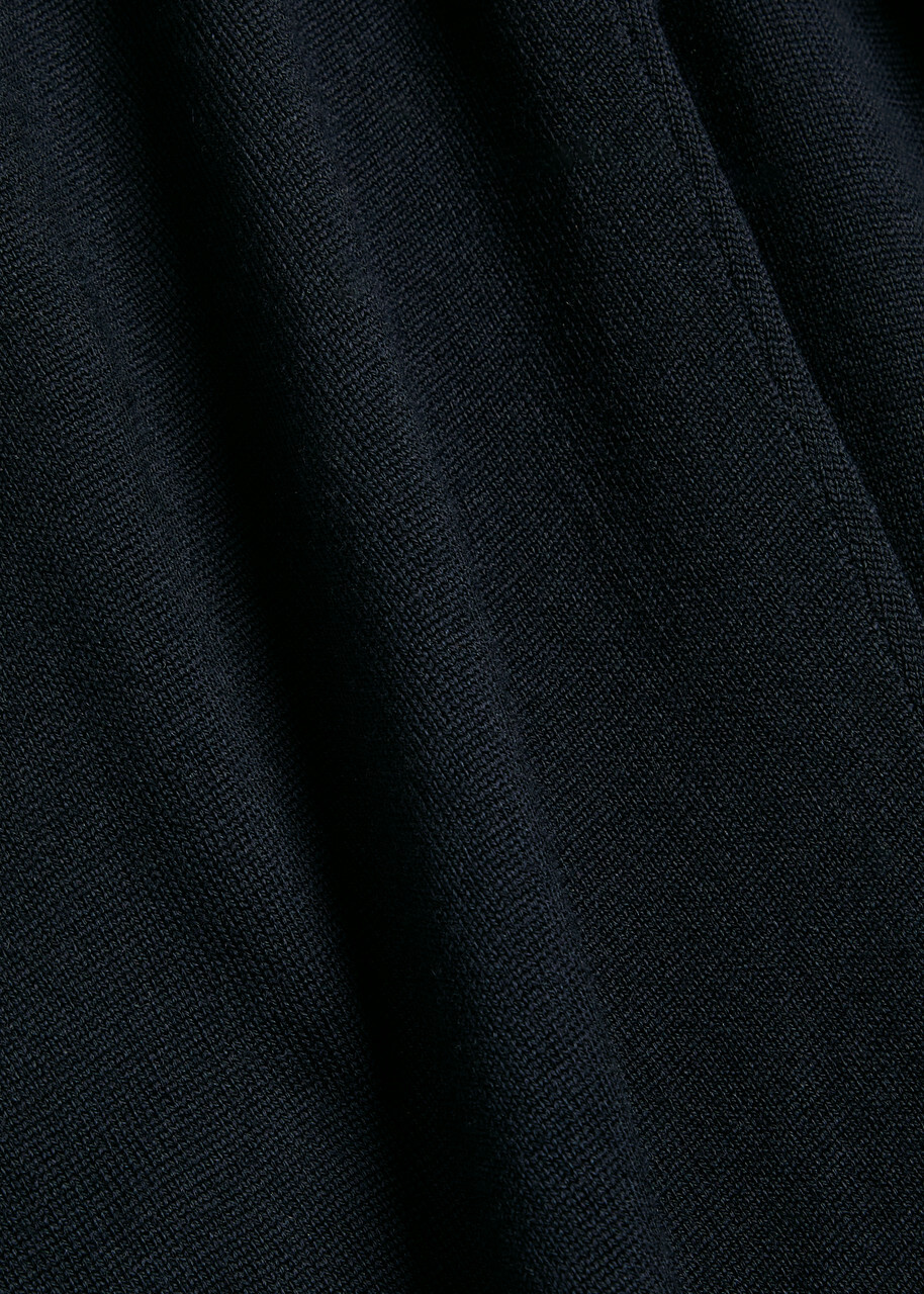 John Smedley Henning Cuffed Merino Wool Sweatpants Navy