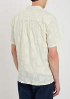Forét Floral Jacquard Cotton-blend Shirt Beige