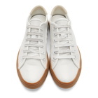 Saint Laurent White Larry Low-Top Sneakers