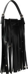 VAQUERA Black Mini Fringe Bag