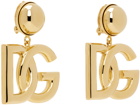 Dolce&Gabbana Gold 'DG' Logo Clip-On Earrings