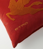 Etro - Exeter embroidered velvet cushion