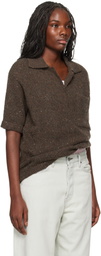 ERL Brown Wool Polo
