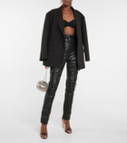 David Koma High-rise leather pants
