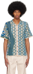 Ahluwalia Blue Graphic Shirt