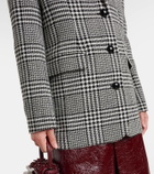 Self-Portrait Hundstooth oversized blazer