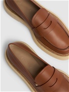 MAX MARA 30mm Rough Leather Loafers