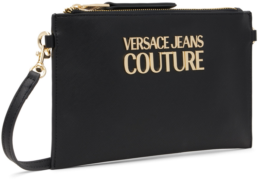 VERSACE JEANS COUTURE ブラッククラッチバッグ Versace Jeans Couture Black Lock Bag Versace