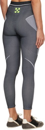 Off-White Gray Race Logo Arrow Seamless Leggings