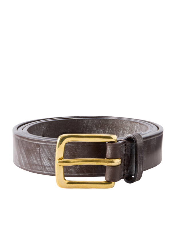 Photo: Drake's - 2cm Leather Belt - Brown
