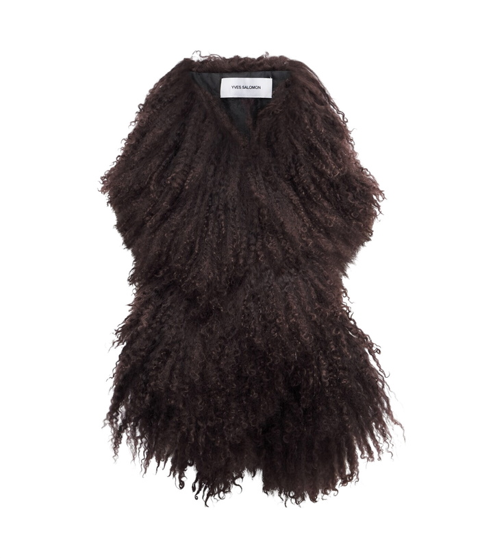 Photo: Yves Salomon Shearling scarf