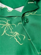 Saturdays NYC - Sig Zane Canty Mānoa Camp-Collar Floral-Print TENCEL™ Lyocell-Blend Twill Shirt - Green
