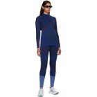 adidas by Stella McCartney Blue Seamless Zip-Up Sweater