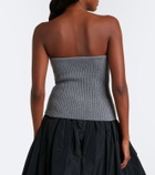 Jil Sander Wool-blend bustier top